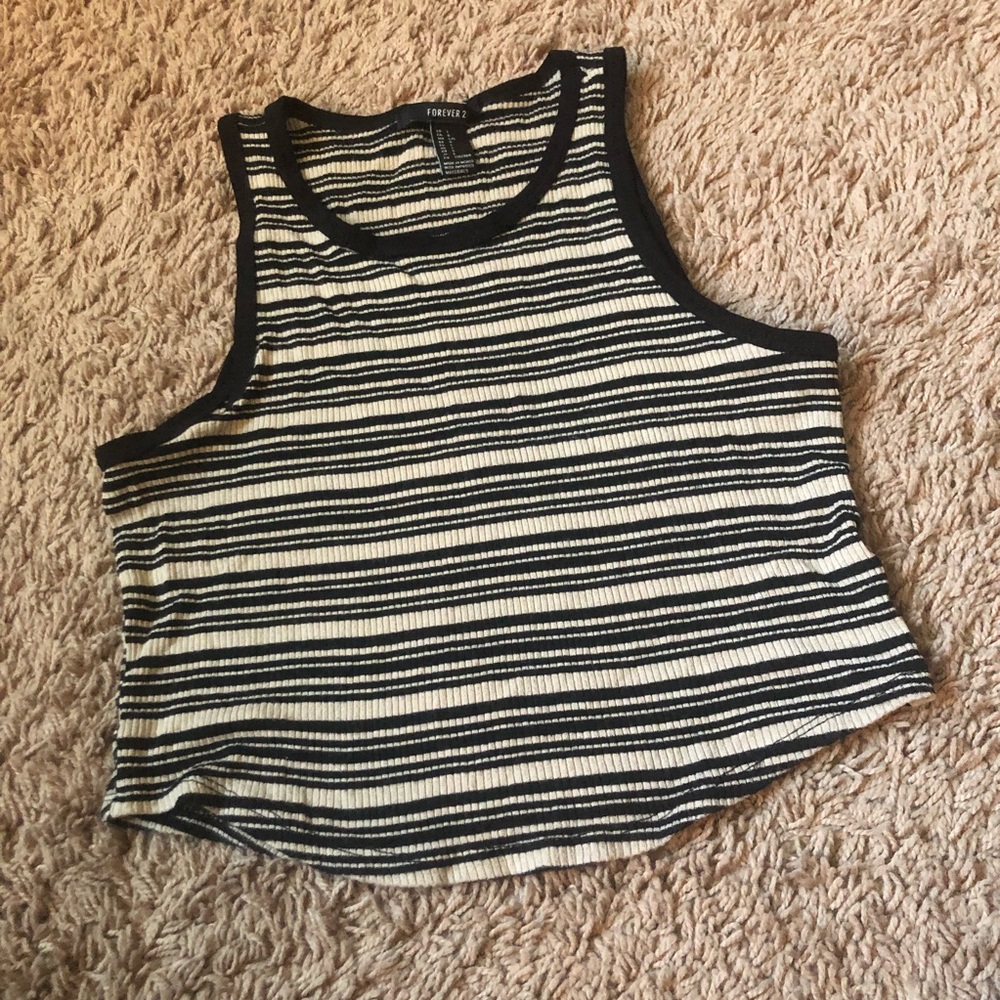 Striped Crop Top